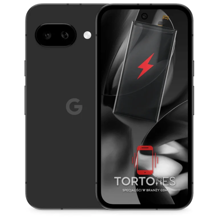 Google Pixel 9a z ilustracją baterii - wymiana baterii