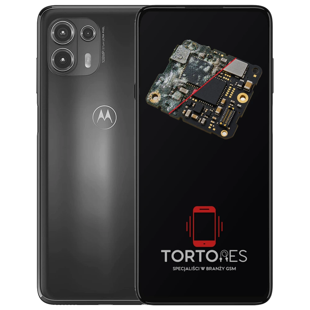 Motorola Edge 20 Lite z ilustracją zalania - czyszczenie po zalaniu