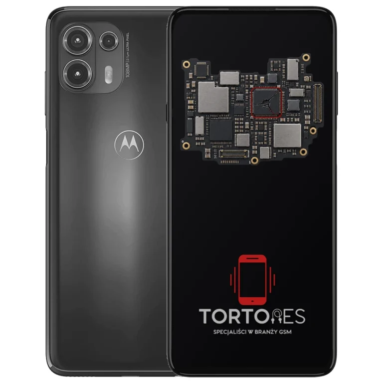 Motorola Edge 20 Lite z ilustracją płyty głównej - naprawa płyty głównej