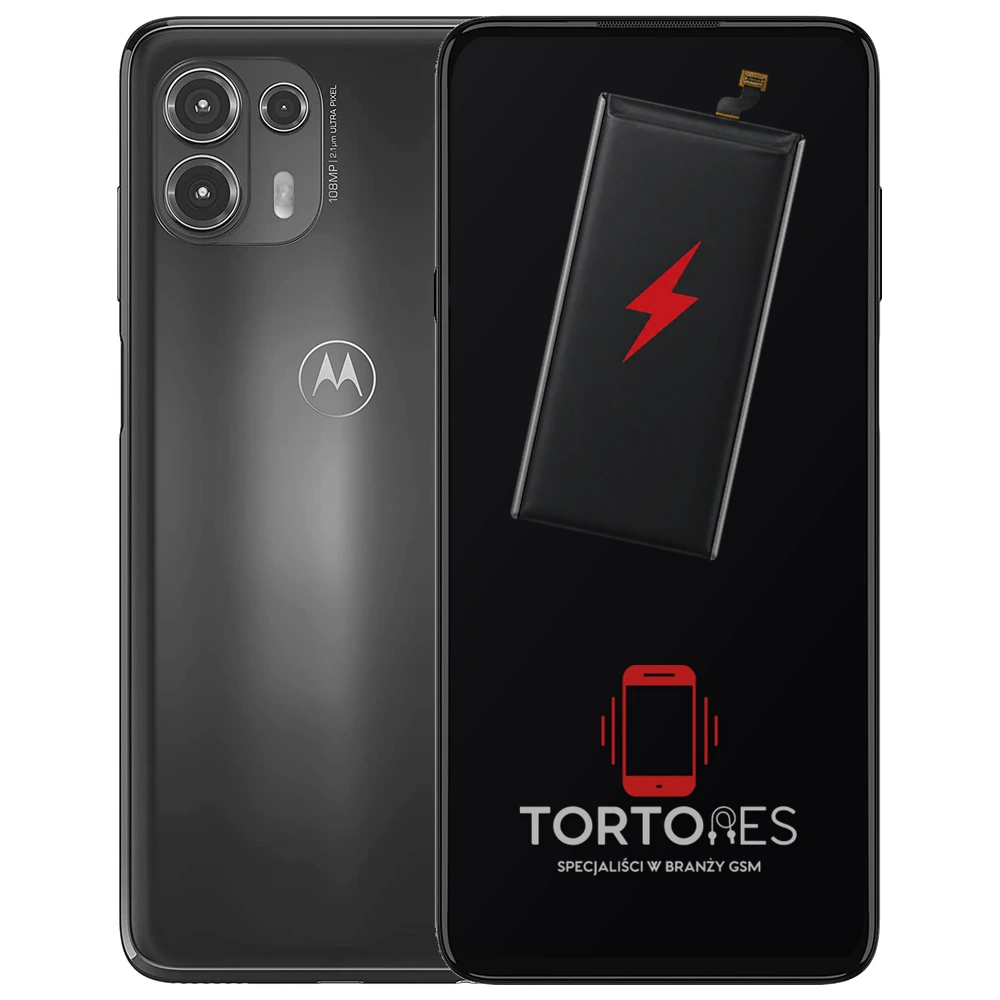 Motorola Edge 20 Lite z ilustracją baterii - wymiana baterii