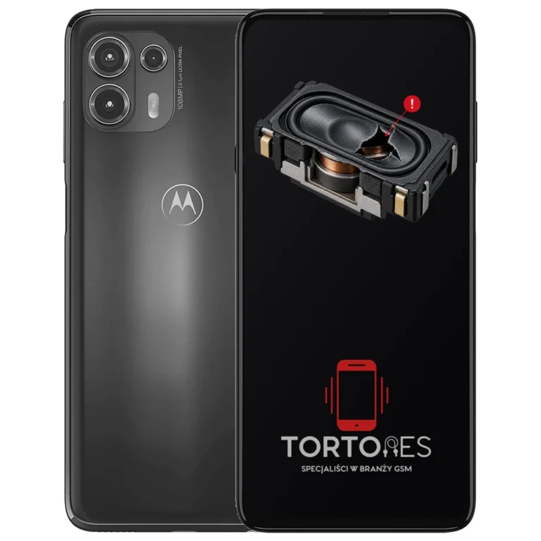 Motorola Edge 20 Lite z symbolem głośnika multimedialnego - wymiana głośnika multimedialnego