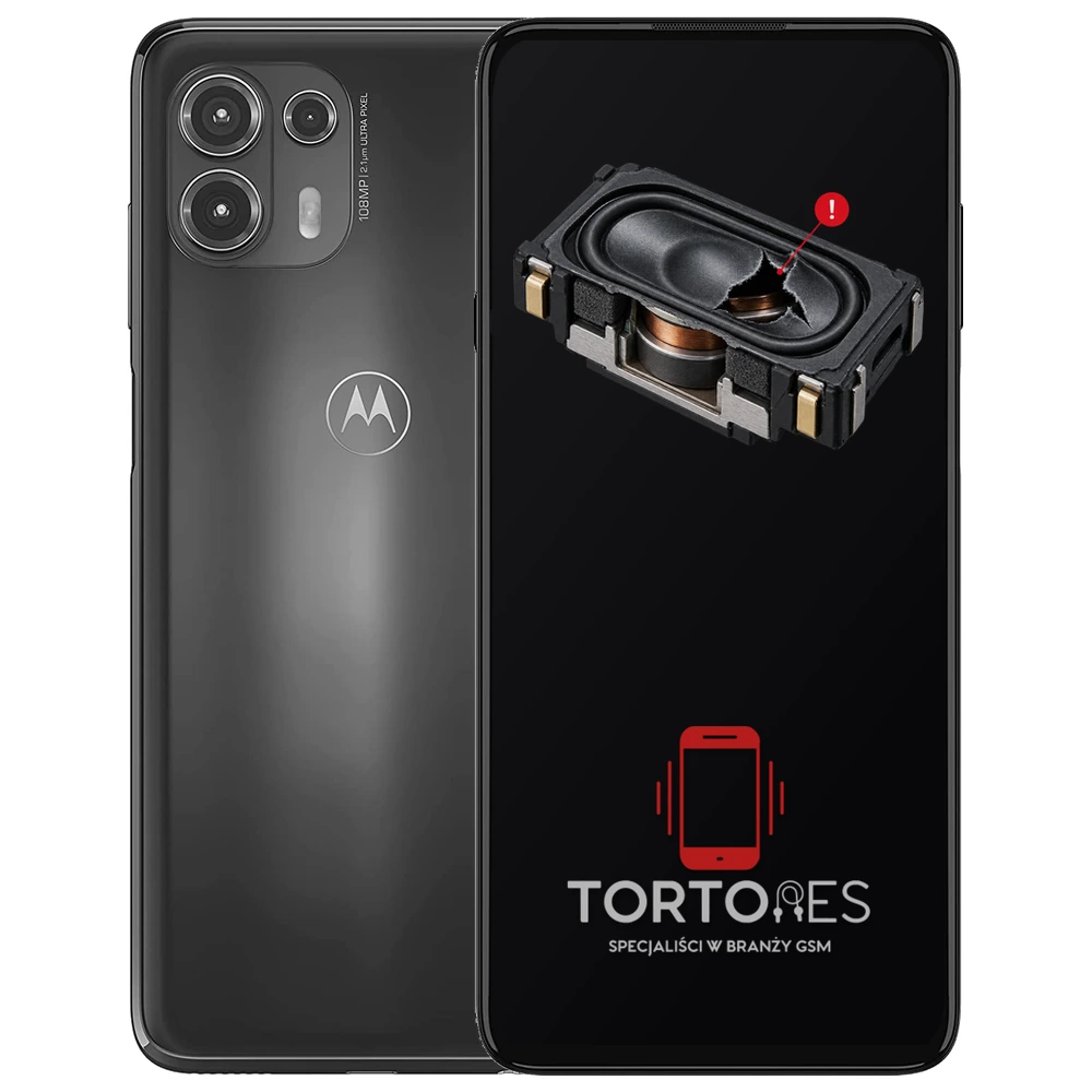 Motorola Edge 20 Lite z symbolem głośnika multimedialnego - wymiana głośnika multimedialnego
