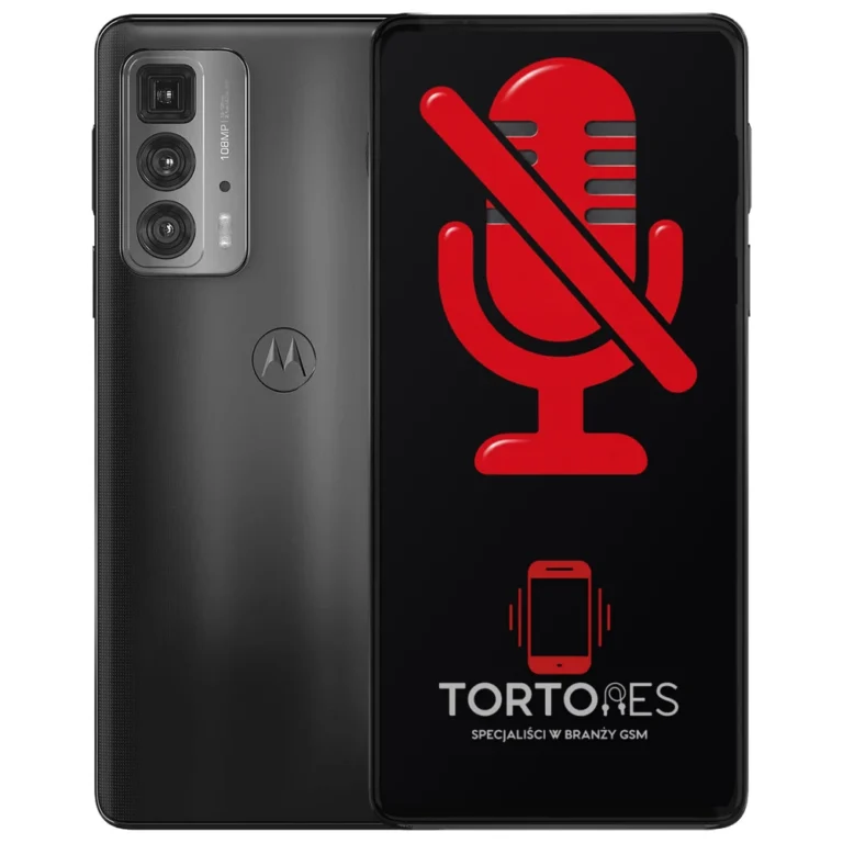 Motorola Edge 20 Pro z symbolem mikrofonu - naprawa mikrofonu