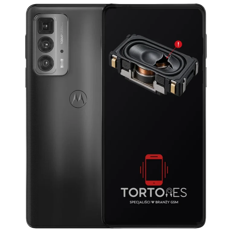 Motorola Edge 20 Pro z symbolem głośnika multimedialnego - wymiana głośnika multimedialnego