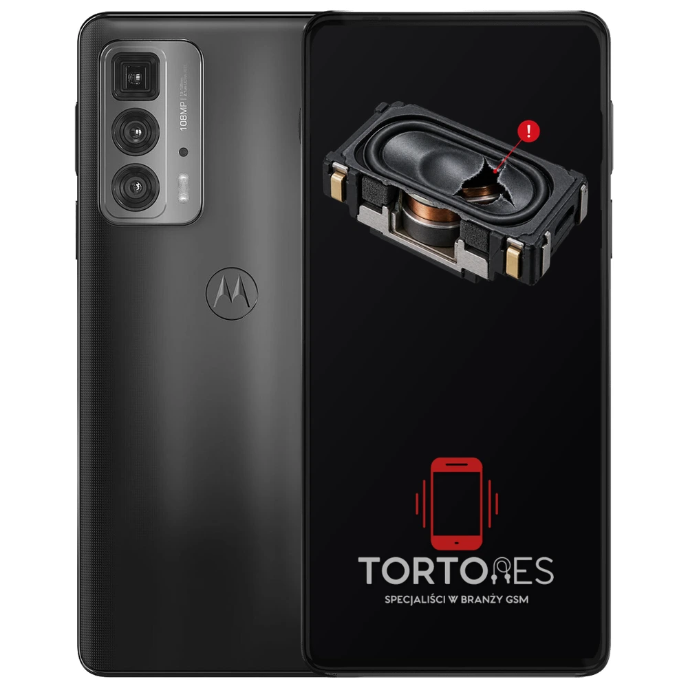 Motorola Edge 20 Pro z symbolem głośnika multimedialnego - wymiana głośnika multimedialnego