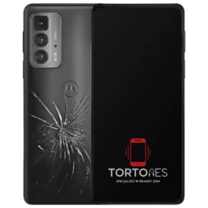Motorola Edge 20 Pro z ilustracją pękniętej tylnej klapki - wymiana zbitej klapki
