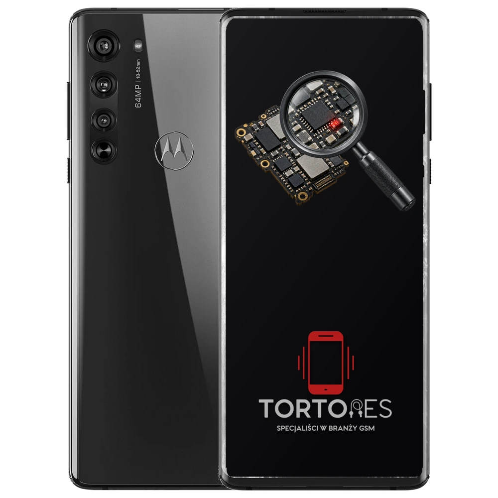 Motorola Edge (2020) z symbolem diagnostyki - diagnoza telefonu