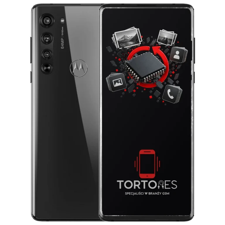 Motorola Edge (2020) z ilustracją odzyskiwania danych - odzyskiwanie danych