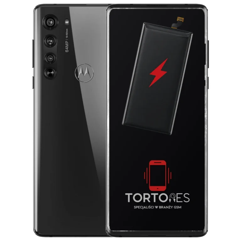 Motorola Edge (2020) z ilustracją baterii - wymiana baterii