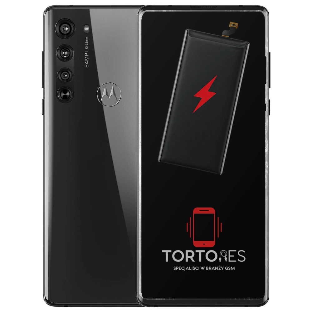 Motorola Edge (2020) z ilustracją baterii - wymiana baterii