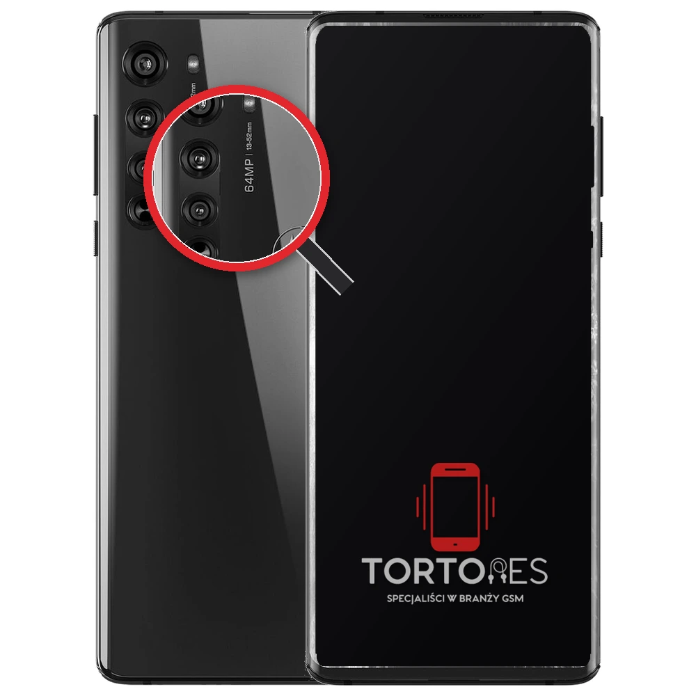 Motorola Edge (2020) z lupą na tylnych aparatach - wymiana tylnej kamery