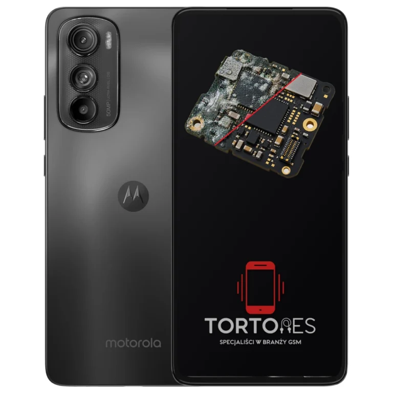 Motorola Edge 30 z ilustracją zalania - czyszczenie po zalaniu