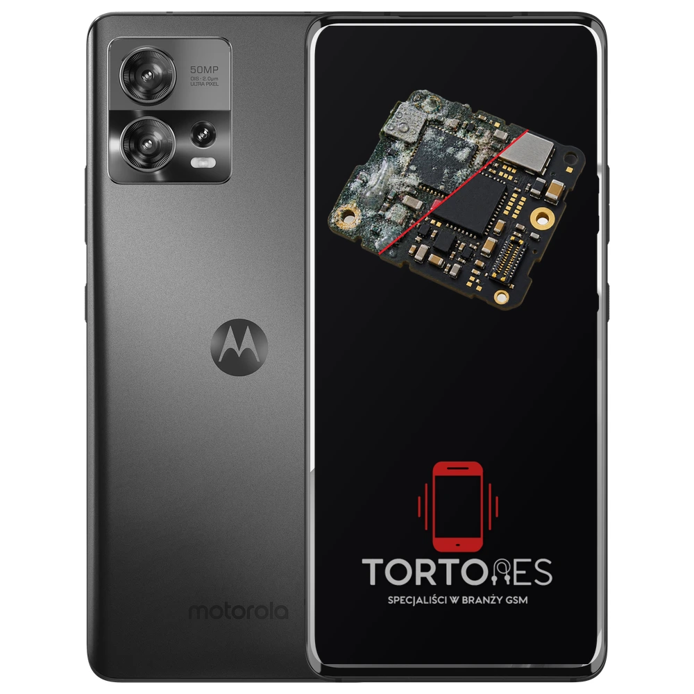 Motorola Edge 30 Fusion z ilustracją zalania - czyszczenie po zalaniu