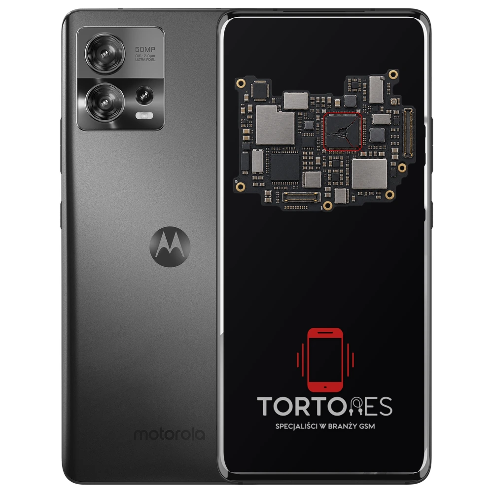 Motorola Edge 30 Fusion z ilustracją płyty głównej - naprawa płyty głównej