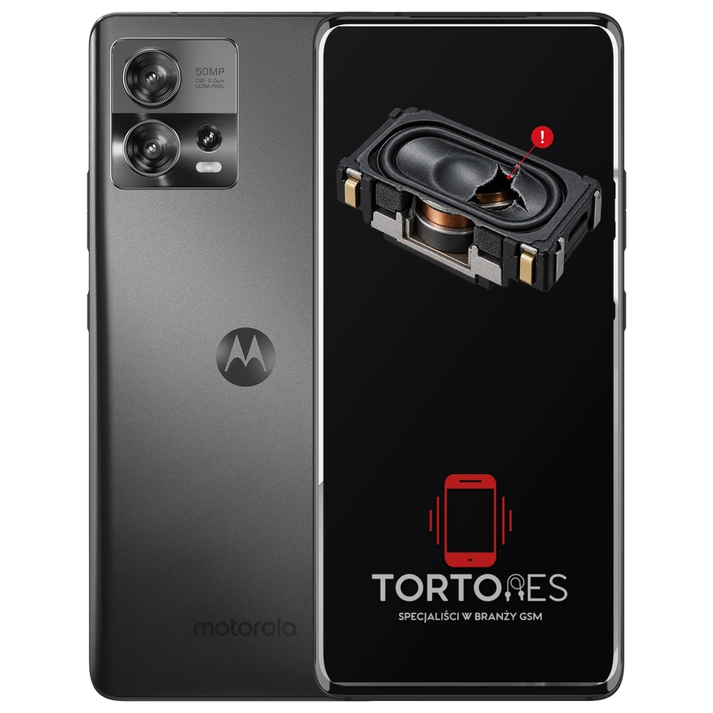 Motorola Edge 30 Fusion z symbolem głośnika multimedialnego - wymiana głośnika multimedialnego