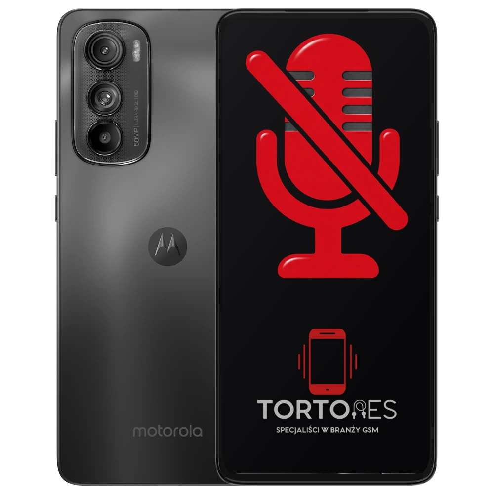 Motorola Edge 30 z symbolem mikrofonu - naprawa mikrofonu
