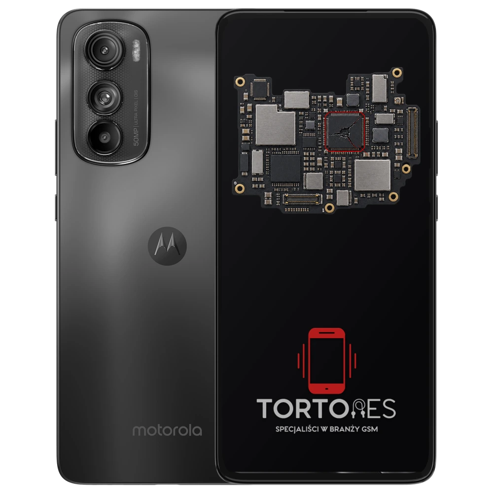 Motorola Edge 30 z ilustracją płyty głównej - naprawa płyty głównej