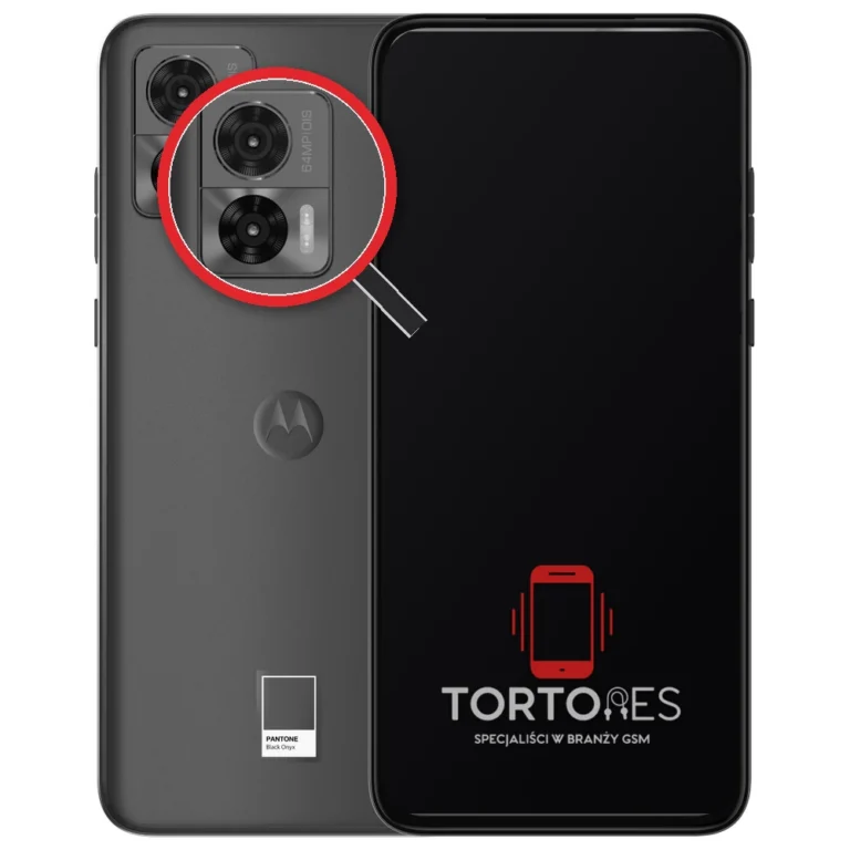 Motorola Edge 30 Neo z lupą na tylnych aparatach - wymiana tylnej kamery