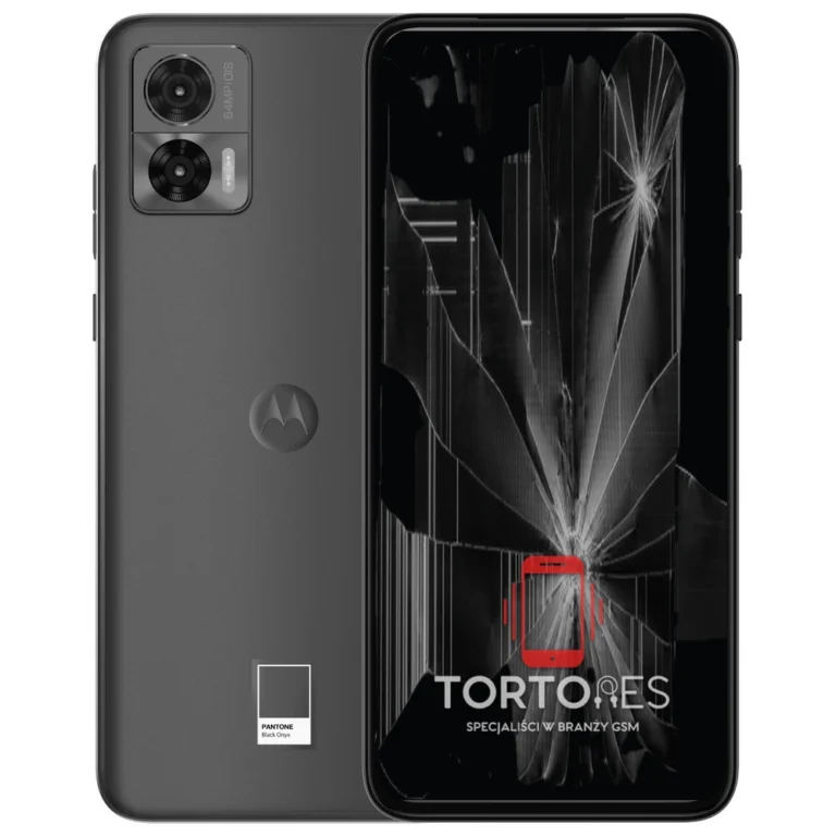 Motorola Edge 30 Neo z ilustracją pękniętego wyświetlacza - wymiana zbitego wyświetlacza