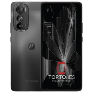 Motorola Edge 30 z ilustracją pękniętego wyświetlacza - wymiana zbitego wyświetlacza
