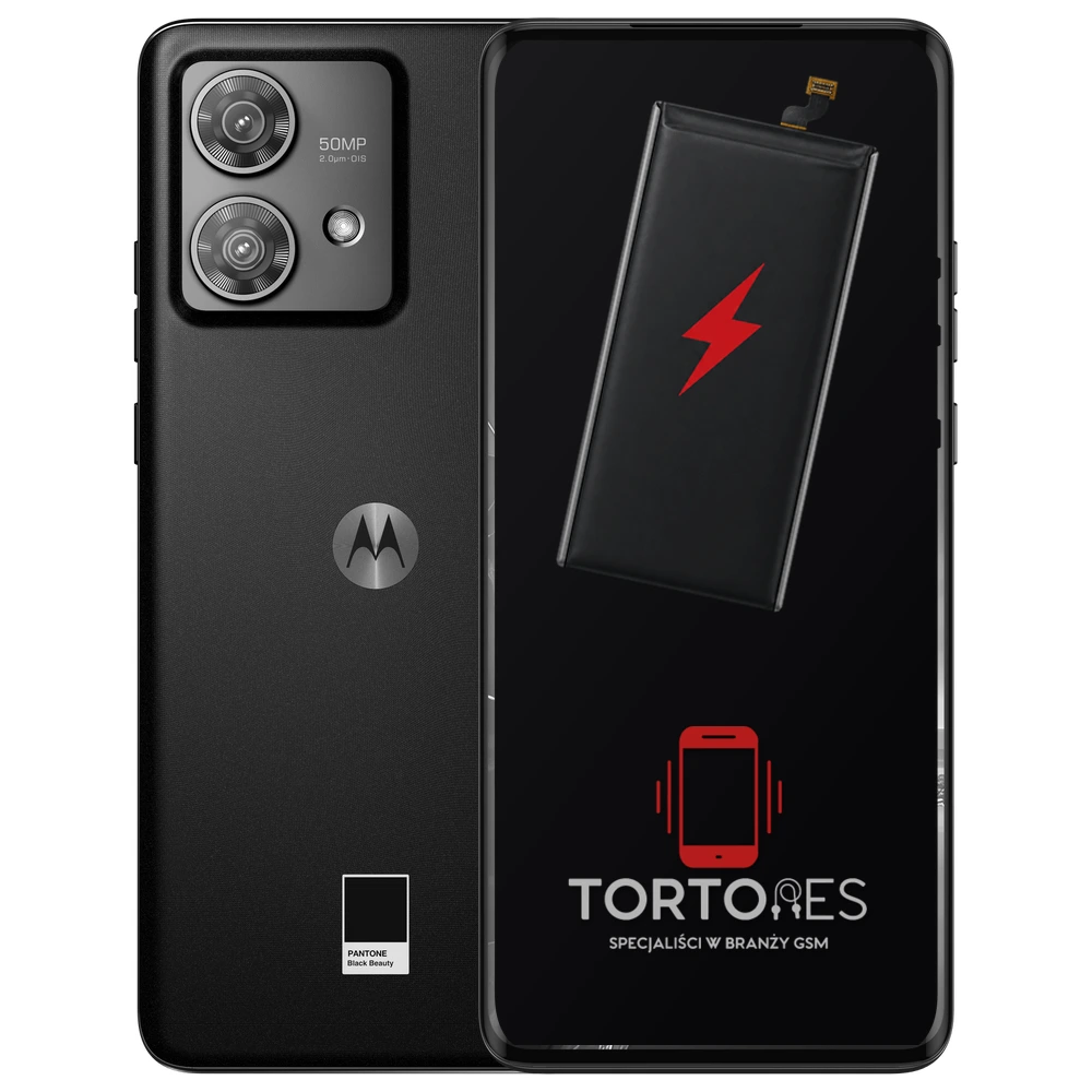 Motorola Edge 40 Neo z ilustracją baterii - wymiana baterii