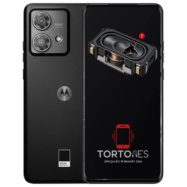Motorola Edge 40 Neo z symbolem głośnika multimedialnego - wymiana głośnika multimedialnego