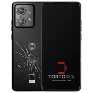 Motorola Edge 40 Neo z ilustracją pękniętej tylnej klapki - wymiana zbitej klapki
