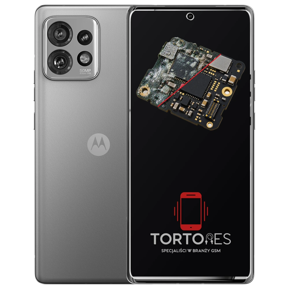 Motorola Edge 40 Pro z ilustracją zalania - czyszczenie po zalaniu