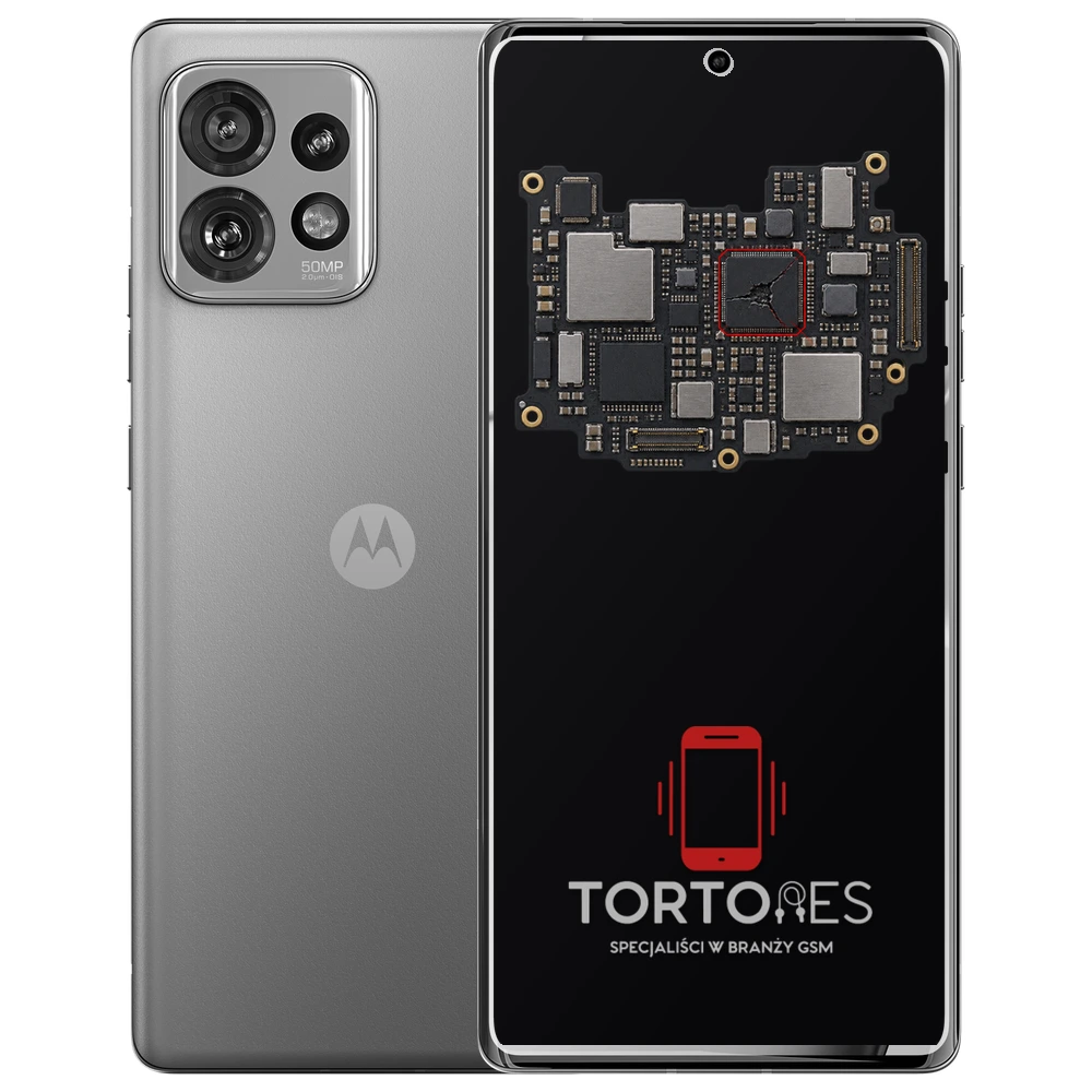 Motorola Edge 40 Pro z ilustracją płyty głównej - naprawa płyty głównej