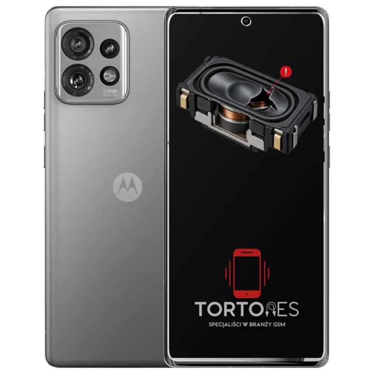 Motorola Edge 40 Pro z symbolem głośnika multimedialnego - wymiana głośnika multimedialnego