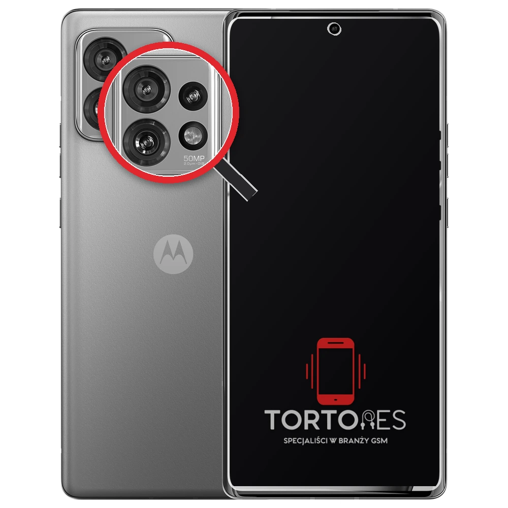 Motorola Edge 40 Pro z lupą na tylnych aparatach - wymiana tylnej kamery