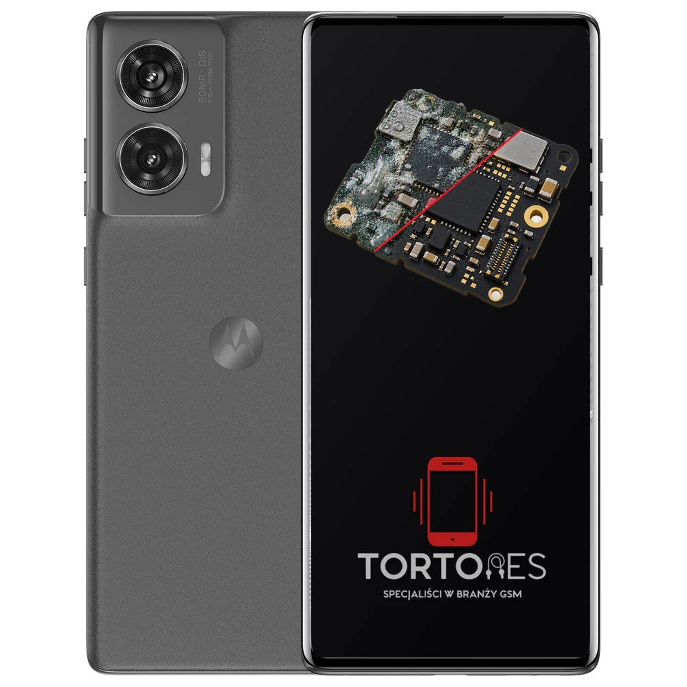 Motorola Edge 50 Fusion z ilustracją zalania - czyszczenie po zalaniu