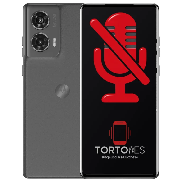 Motorola Edge 50 Fusion z symbolem mikrofonu - naprawa mikrofonu