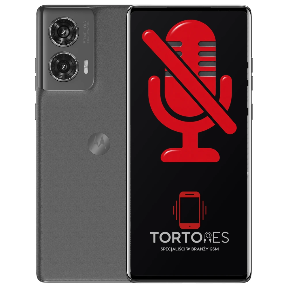 Motorola Edge 50 Fusion z symbolem mikrofonu - naprawa mikrofonu