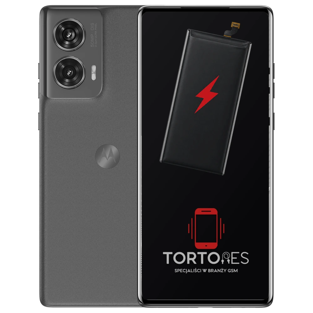 Motorola Edge 50 Fusion z ilustracją baterii - wymiana baterii