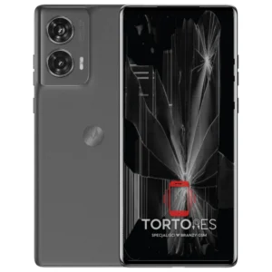 Motorola Edge 50 Fusion z ilustracją pękniętego wyświetlacza - wymiana zbitego wyświetlacza