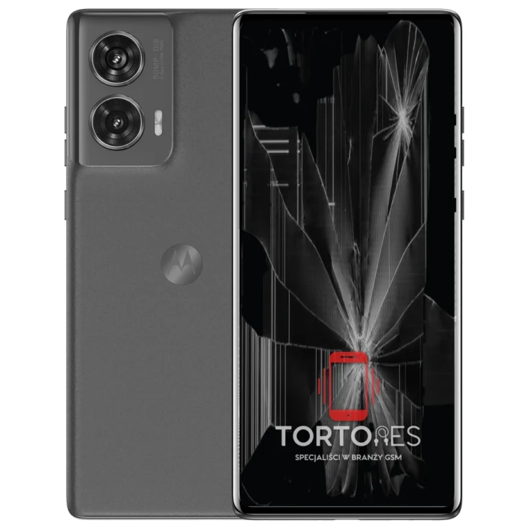 Motorola Edge 50 Fusion z ilustracją pękniętego wyświetlacza - wymiana zbitego wyświetlacza
