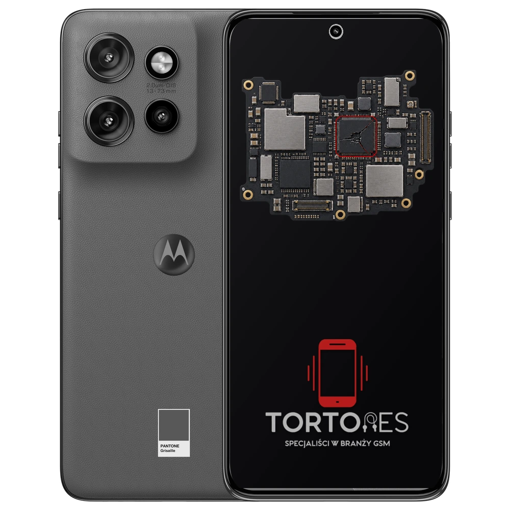 Motorola Edge 50 Neo z ilustracją płyty głównej - naprawa płyty głównej