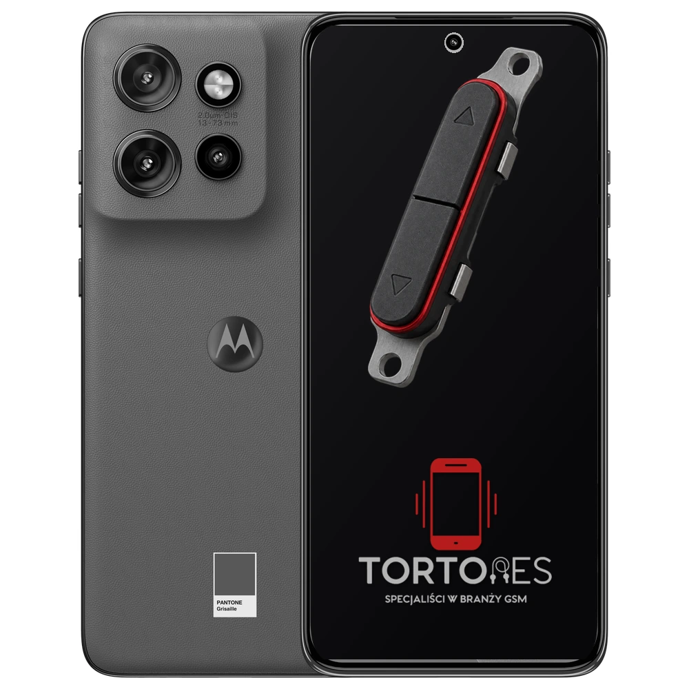 Motorola Edge 50 Neo z symbolem przycisków - naprawa przycisków włączania i głośności