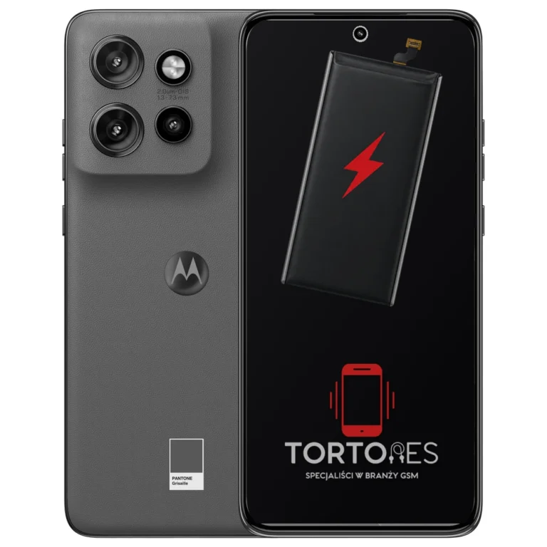 Motorola Edge 50 Neo z ilustracją baterii - wymiana baterii