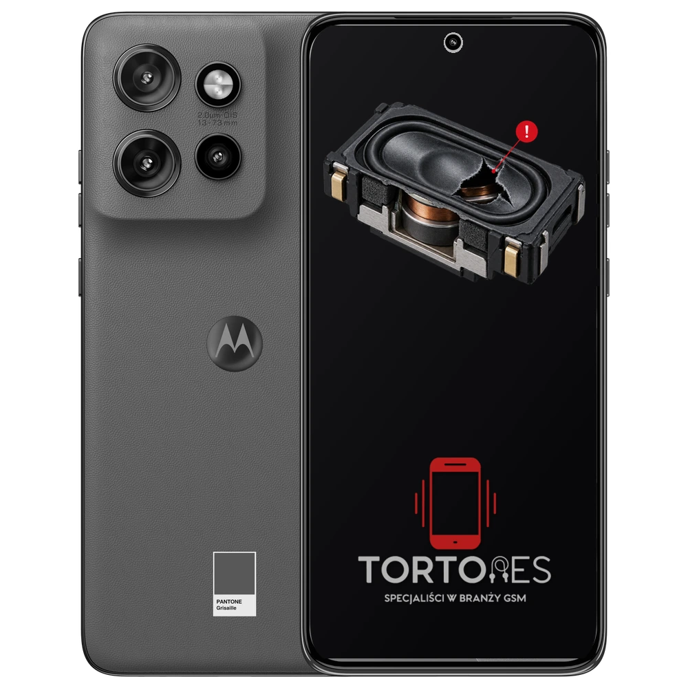 Motorola Edge 50 Neo z symbolem głośnika multimedialnego - wymiana głośnika multimedialnego