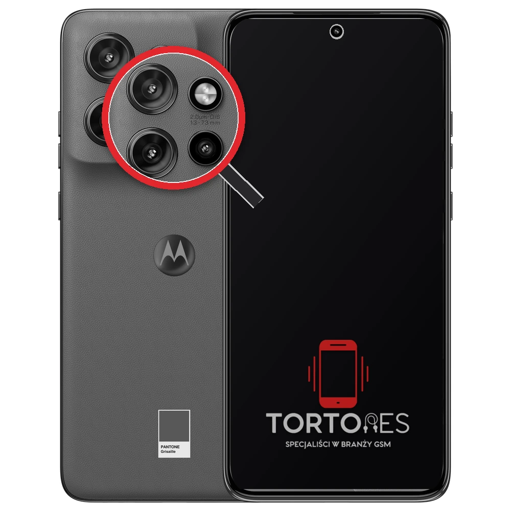 Motorola Edge 50 Neo z lupą na tylnych aparatach - wymiana tylnej kamery