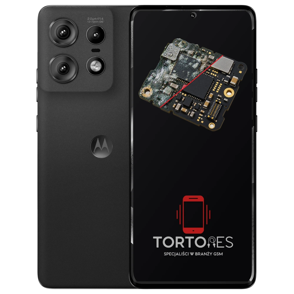 Motorola Edge 50 Pro z ilustracją zalania - czyszczenie po zalaniu