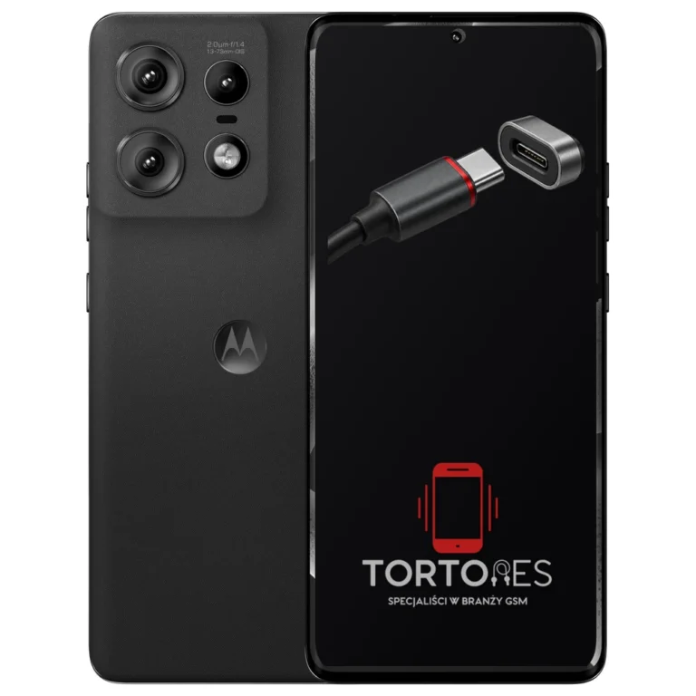 Motorola Edge 50 Pro z ilustracją złącza ładowania - naprawa złącza ładowania