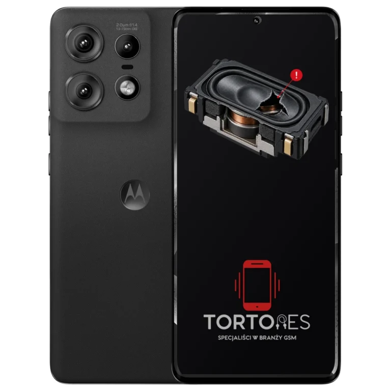 Motorola Edge 50 Pro z symbolem głośnika multimedialnego - wymiana głośnika multimedialnego