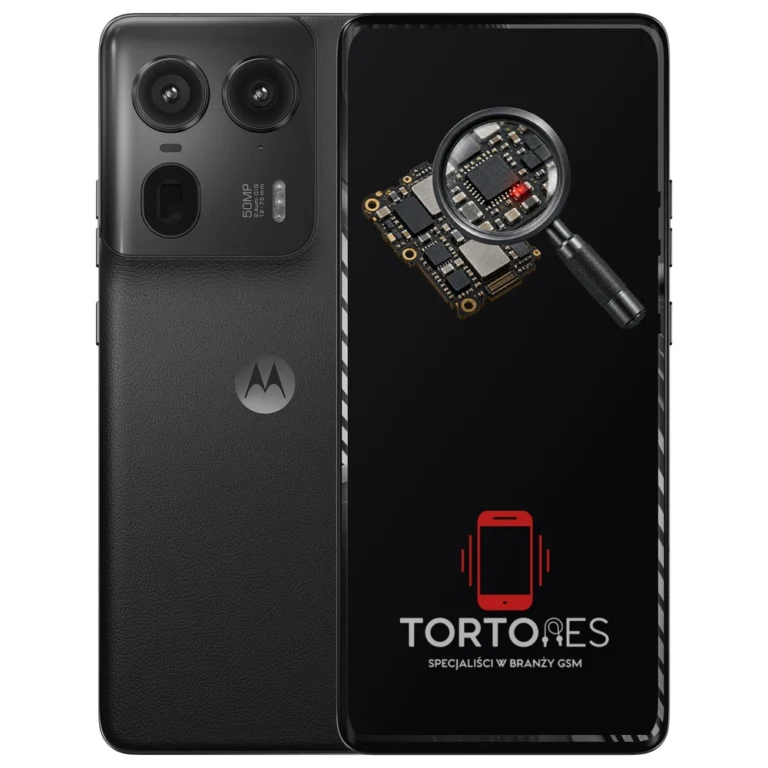 Motorola Edge 50 Ultra z symbolem diagnostyki - diagnoza telefonu