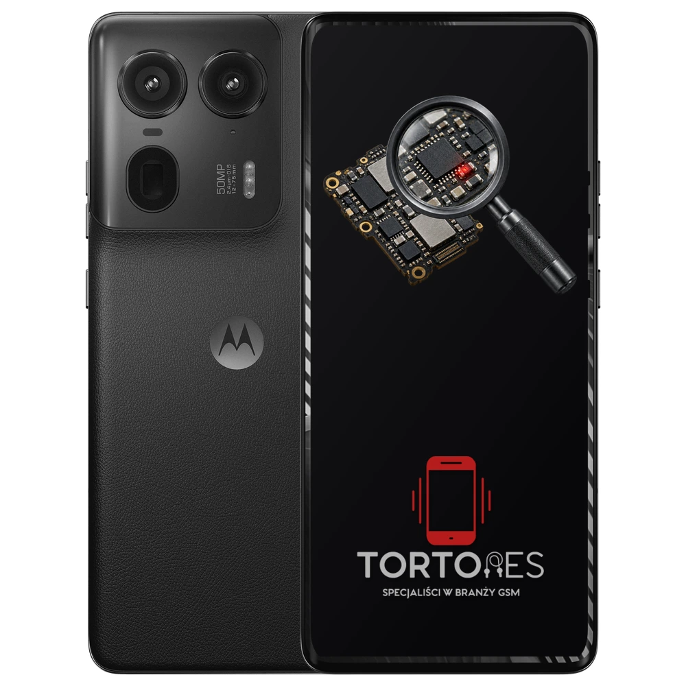 Motorola Edge 50 Ultra z symbolem diagnostyki - diagnoza telefonu