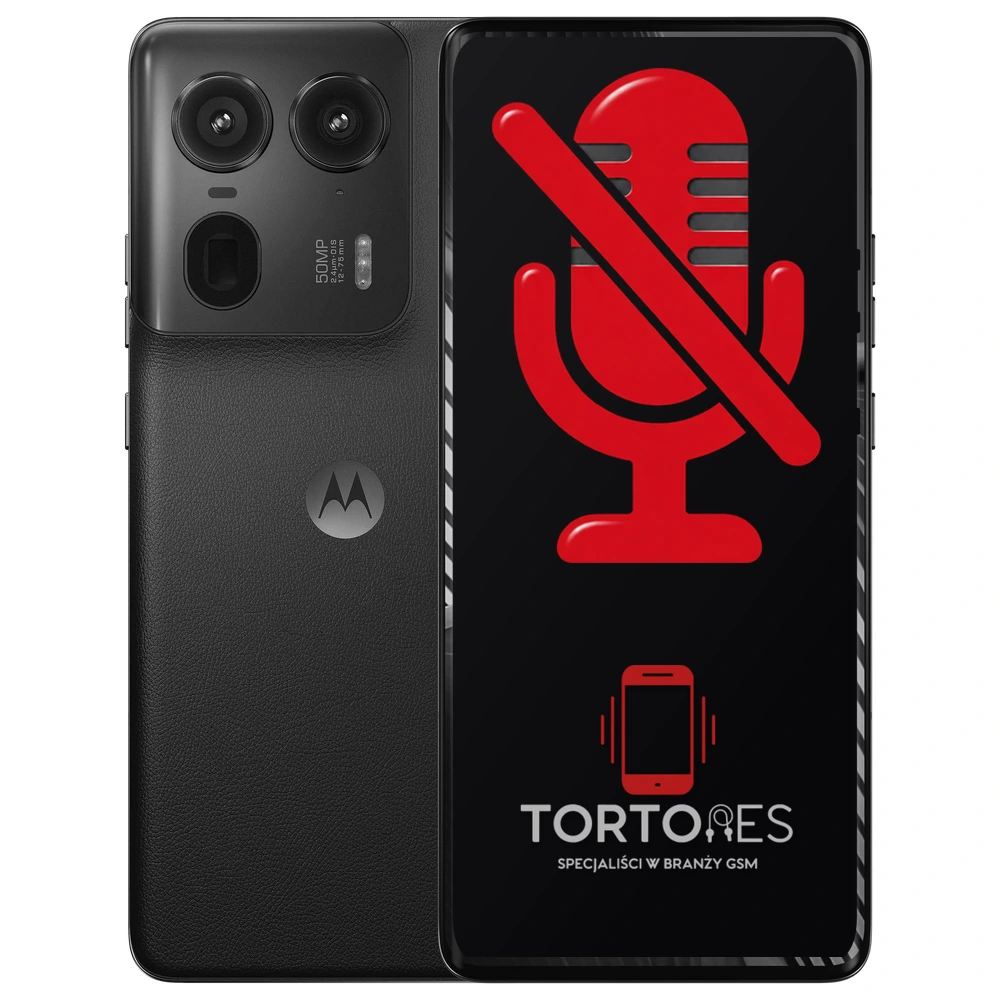 Motorola Edge 50 Ultra z symbolem mikrofonu - naprawa mikrofonu