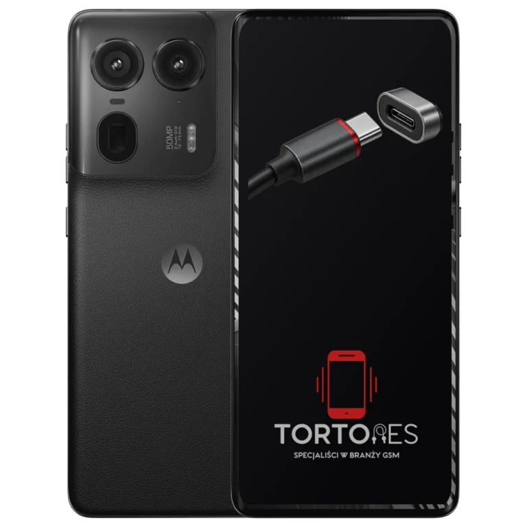 Motorola Edge 50 Ultra z ilustracją złącza ładowania - naprawa złącza ładowania