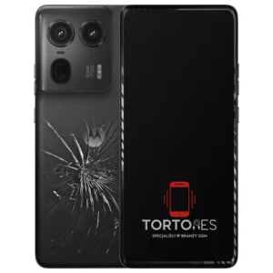 Motorola Edge 50 Ultra z ilustracją pękniętej tylnej klapki - wymiana zbitej klapki